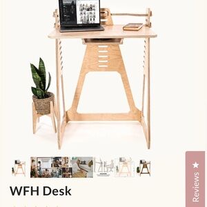No tools - modular Wooden Work From Home Desk